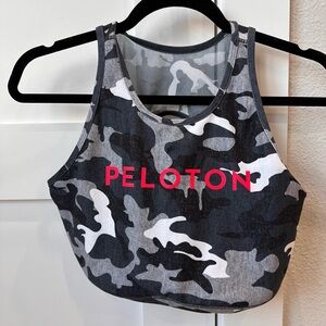 Peloton Women's Camouflage Crop Top - Black, Gray, White